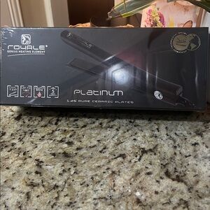 Royale Platinum Ceramic Flat Iron 1.25” Professional Hair Straightener NEW